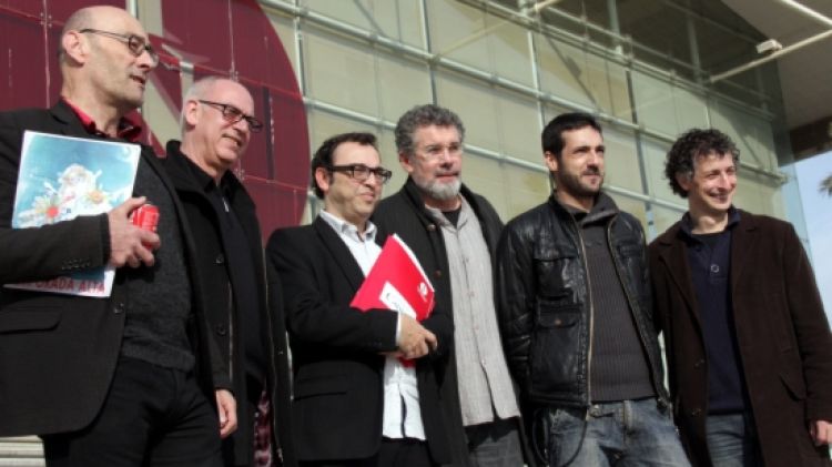 Domènec Reixach, Salvador Sunyer, Sergi Belbel, Lluís Soler, Antonio Calvo i Eduard Iniesta © ACN