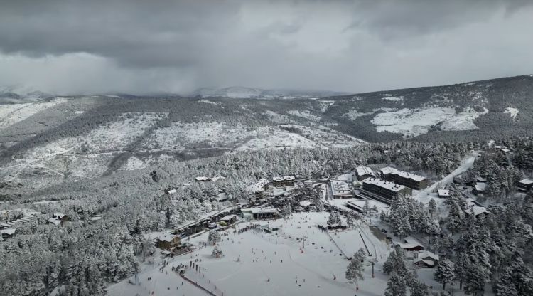 La nevada del passat cap de setmana a la Molina