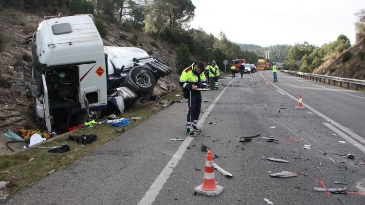 L'accident mortal ha tingut lloc a la variant de Girona © ACN