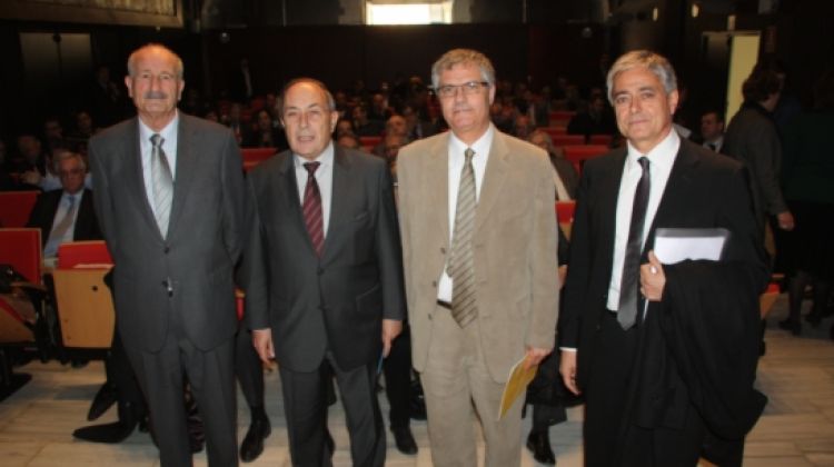 D'esquerra a dreta: Domènec Espadalé, Jordi Comas, Eudald Casadesús i Ikaqui Frade © ACN