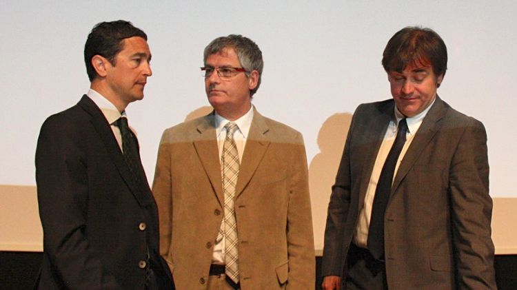 D'esquerra a dreta: Damià Calvet, Eudald Casadesús i Agustí Serra © ACN