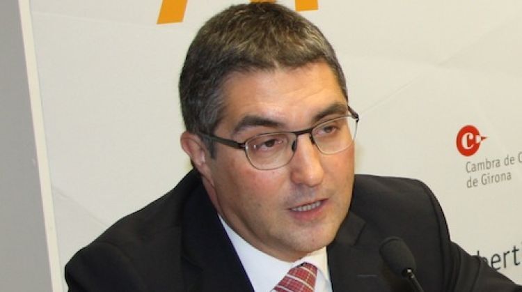 El director general d'Abertis Autopistes, Josep Lluís Giménez (esquerra) © ACN
