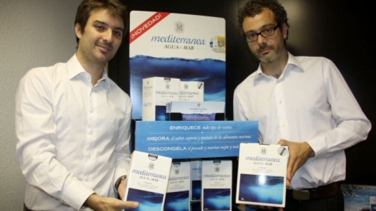 Els emprenedors i cocreadors de 'Mediterranea Agua de Mar', Albert Fernèndez i Francesc Carrillo © ACN