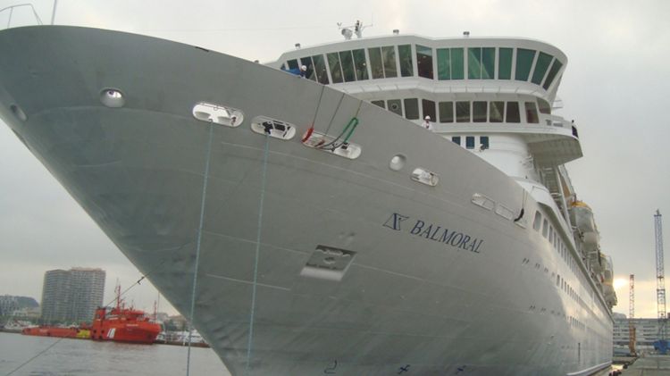 El vaixell 'Balmoral' al port de Palamós