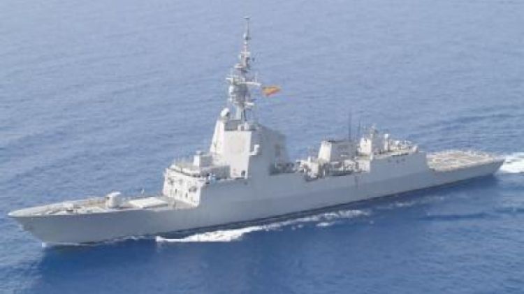 Un vaixell de l'Armada espanyola © ACN