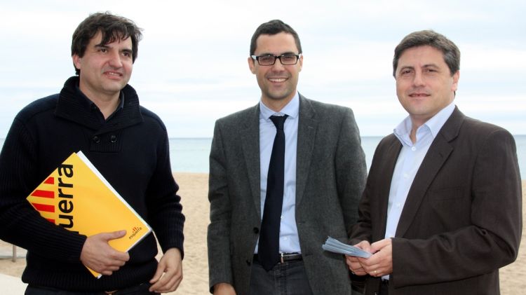 D'esquerra a dreta: Sergi Sabrià, Roger Torrent i Jordi Orobitg © ACN