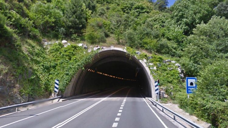 Accés al túnel de Joanet