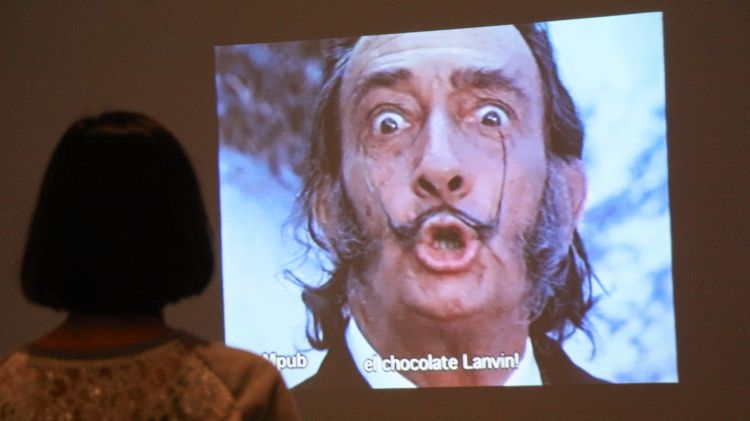 La primera retrospectiva de Salvador Dalí també presentava molts formats com el vídeo (arxiu)