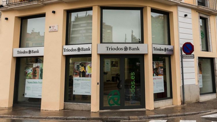 L'oficina que Triodos Bank ha obert a Girona està situada a la plaça Catalunya © ACN