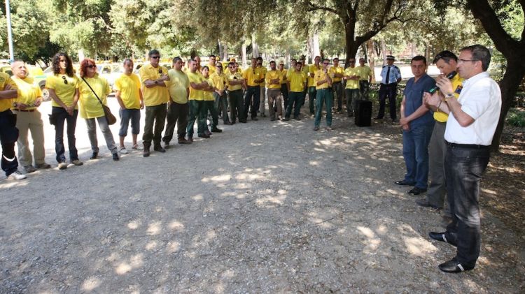 Diversos voluntaris de les ADF de l'Alt Empordà © Pere Duran