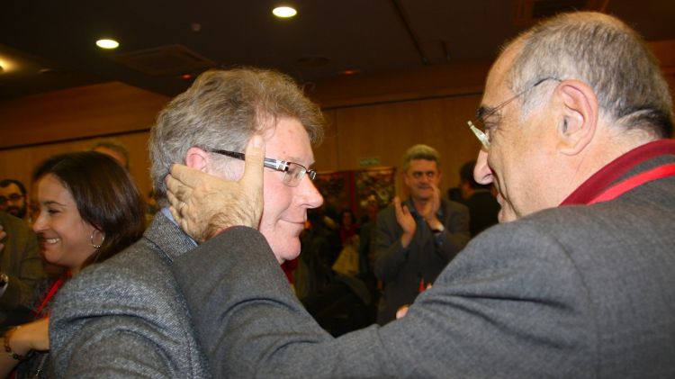 Joaquim Nadal amb Juli Fernández al congrés socialista del febrer de 2012