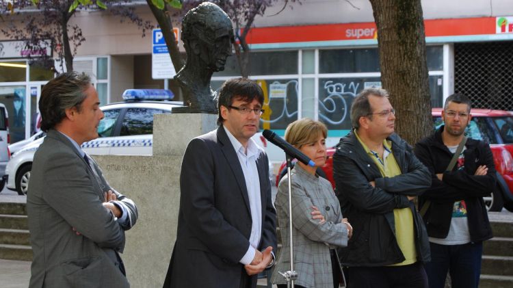 Un moment de l'homenatge institucional que l'Ajuntament de Girona ha fet © ACN