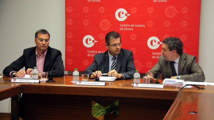 D'esquerra a dreta:, Jordi Baqué, Jaume Guàrdia i Eduard Torrent © ACN
