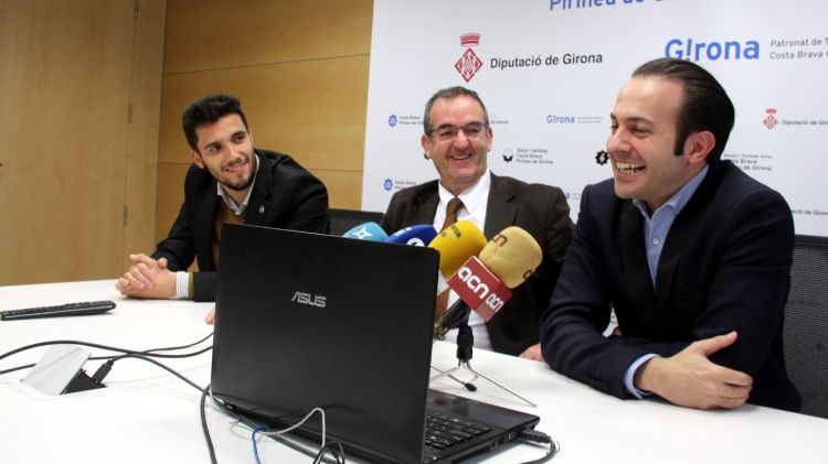 D'esquerra a dreta: Sergi Garcia, Miquel Calm i Genís Matabosch © ACN