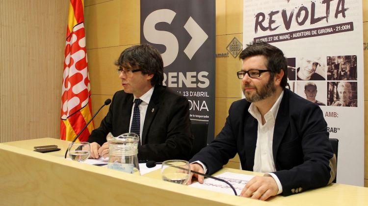 Carles Puigdemont i Xavi Pascual