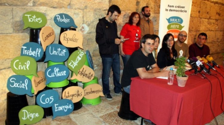 L'anunci de les preguntes i de la convocatòria de vot pel Multireferèndum ha tingut lloc a Tarragona © ACN